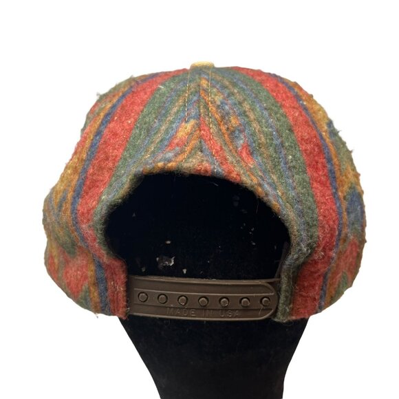 Carhartt Vintage Snapback Hat Cap Aztec Blanket USA Made 80's Distressed Retro - Picture 5 of 11